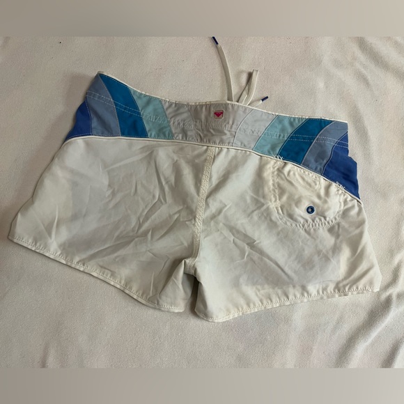 Roxy Quicksilver swim shorts, blue & white - Picture 2 of 4